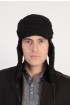 Black Karakul fur hat - Russian style 